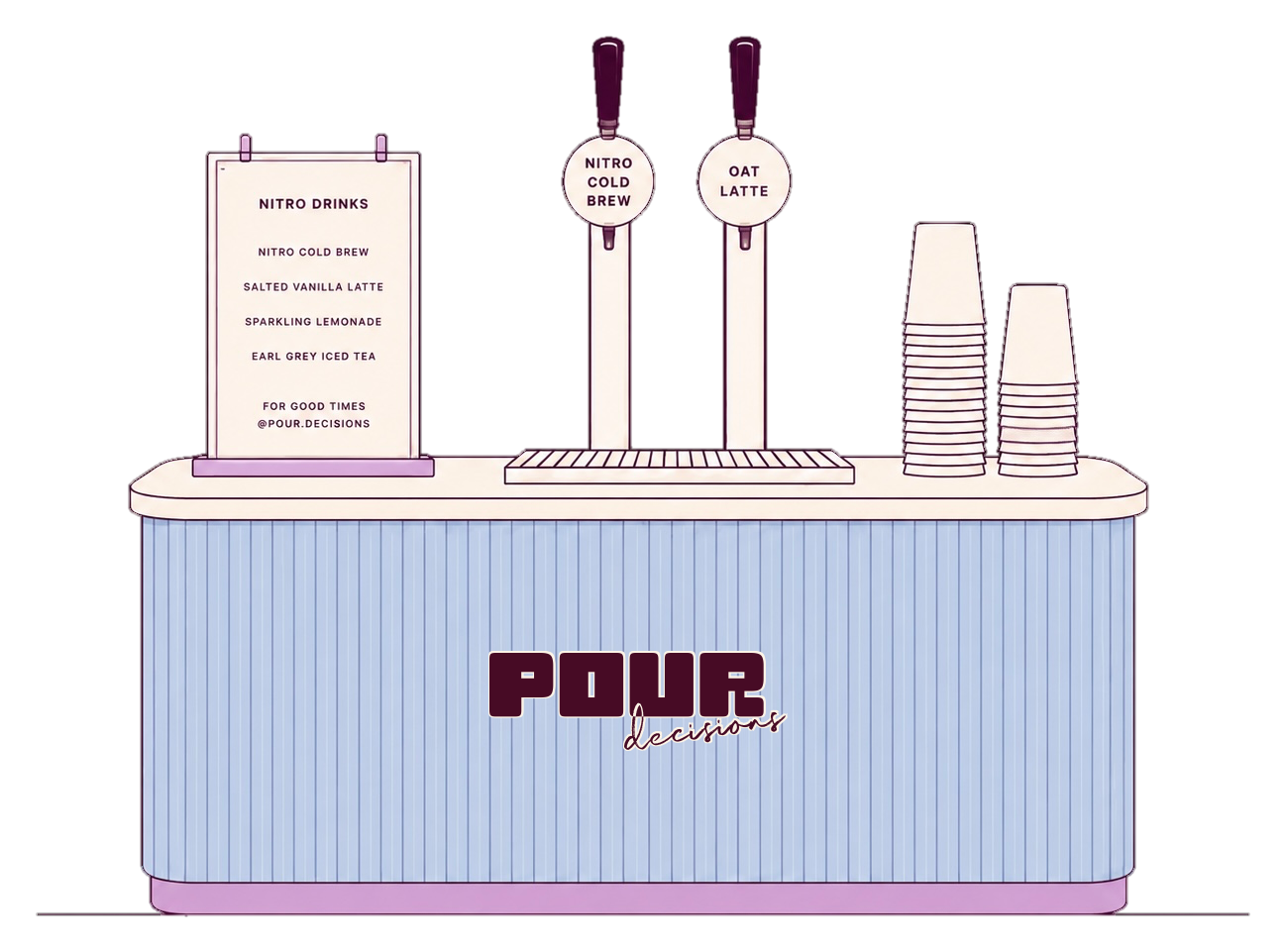 Pour Decisions workplace drinks station